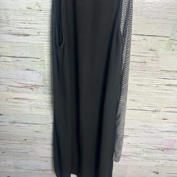 BCBGMAXAZRIA  Cici Asymmetrical Colorblock Slip Midi Dress | small - Picture 6 of 8